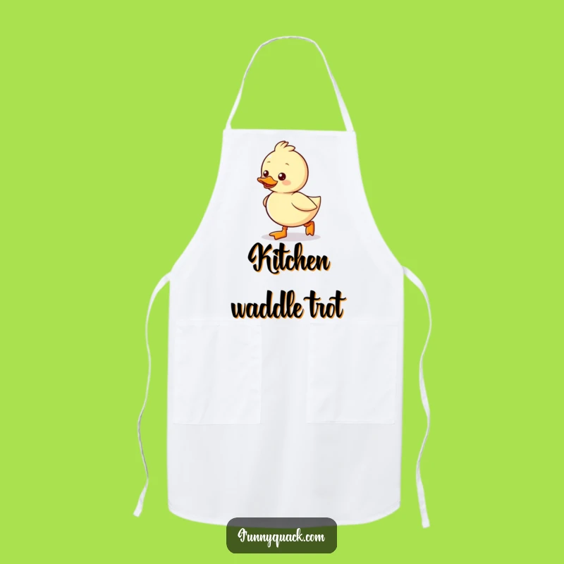 Funny Kawaii Duck Boots Apron: Cook with Waddling Fun and Tiny Boots