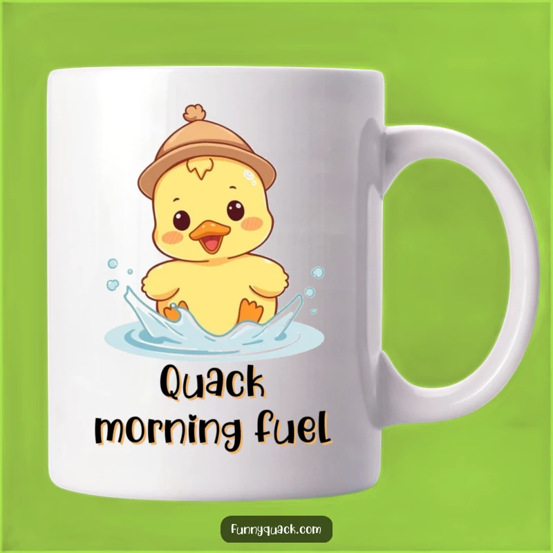 Funny Kawaii Duck Hat Mug: Hilarious Gift for Duck Lovers and Water Play Fans