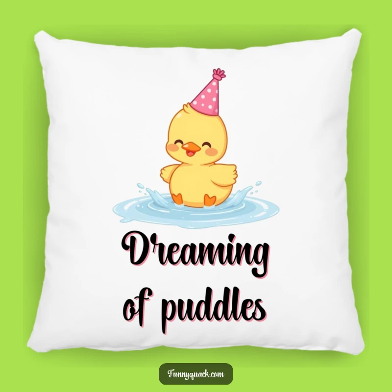 Funny Kawaii Duck Pillow: Soft Splashing Fun, Party Hat Decor