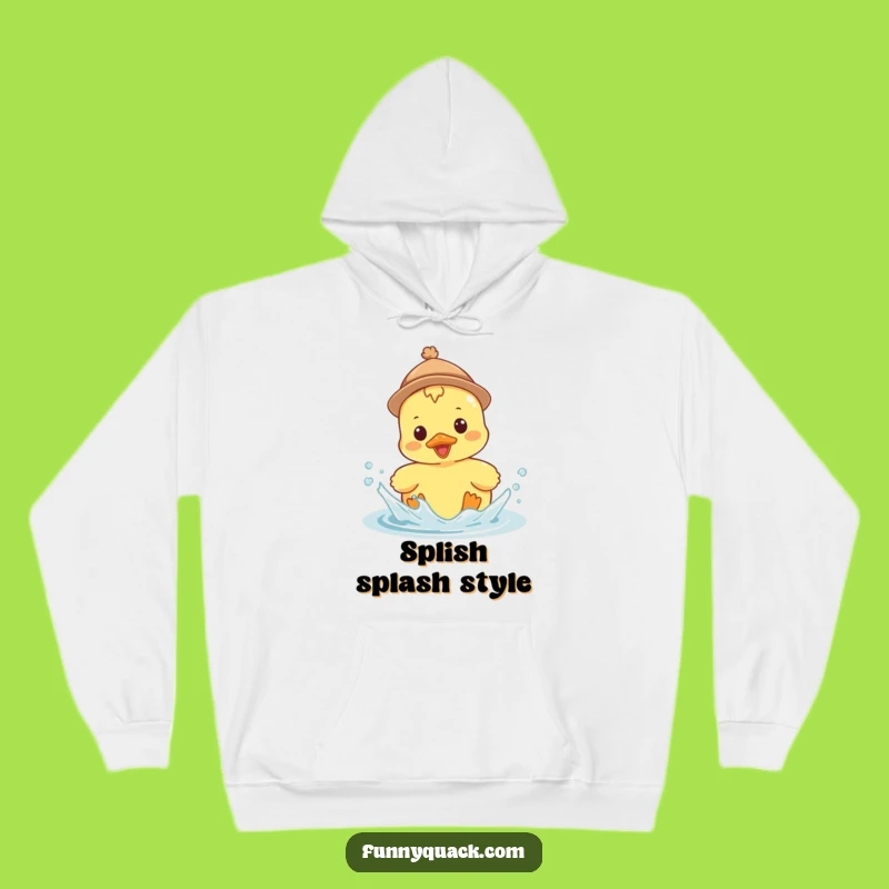 Funny Kawaii Duck Hat Hoodie: Cozy Up with Splashy Humor and a Tiny Hat