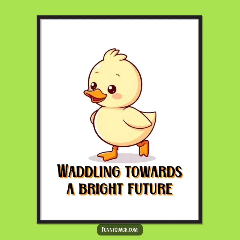 Free Printable Funny Duck Wall Art - Tiny Boots Waddling Downloadable Decor!