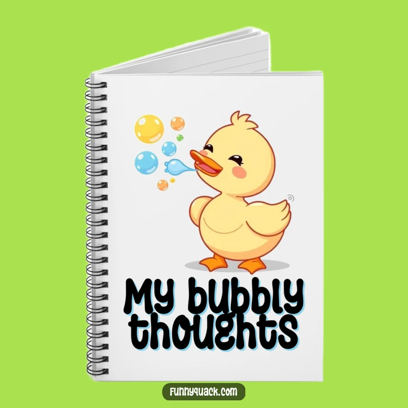 Funny Duck Bubbles Notebook: Jot Down Ideas with Delightful Cartoon Flair