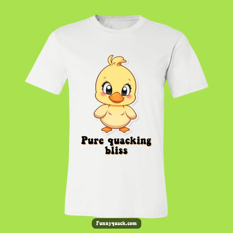 Funny Exaggerated Joy Duck T-Shirt: Big Eyes, Quacking Fun, Great Gift